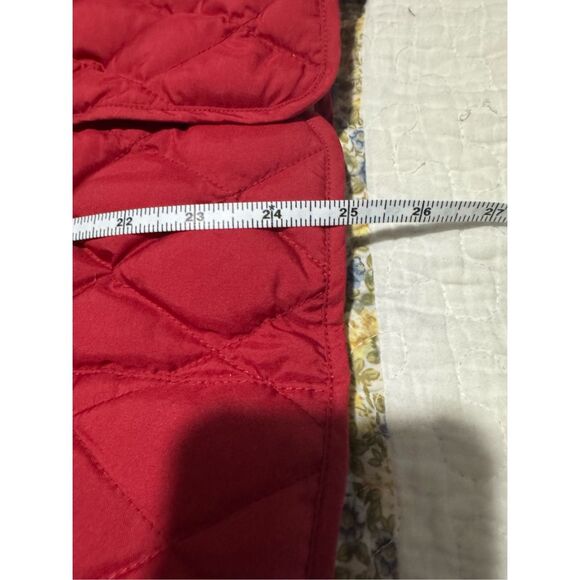 Eddie Bauer Red quilted puffer Goose Down Jacket - Picture 10 of 13